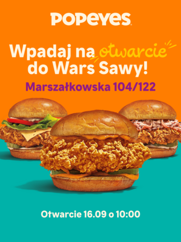 Wielkie otwarcie Popeyes w Wars Sawa Junior!